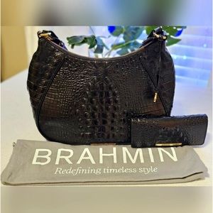Brahmin Amira Black Melbourne Bag